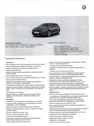 Volkswagen Passat cena 78000 przebieg: 166000, rok produkcji 2017 z Wrocław małe 154